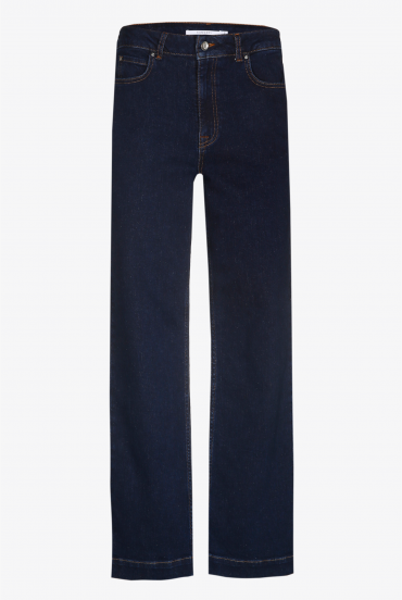 Jeansbroek met rechte pijpen