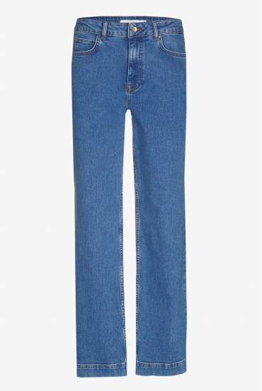 Jeansbroek met rechte pijpen