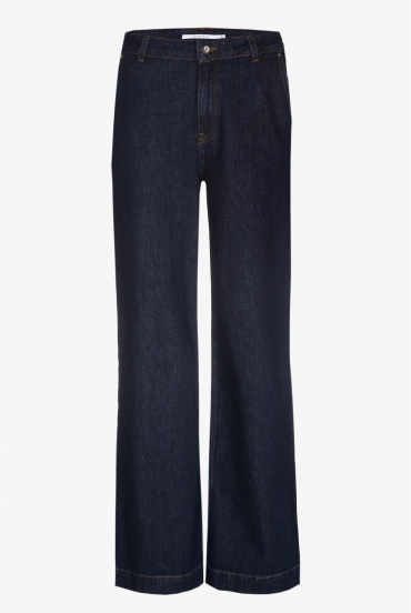 Jeansbroek met wijde pijpen