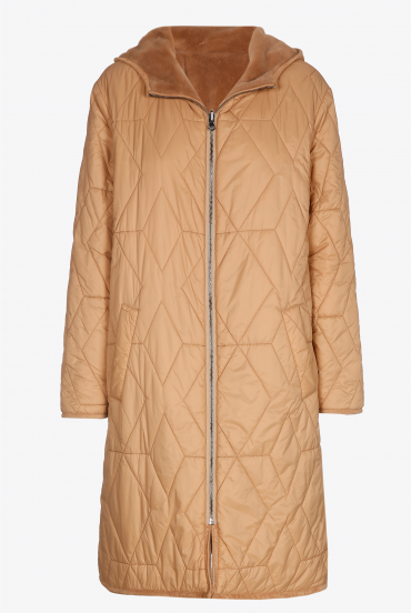 Omkeerbare jas met faux fur