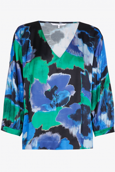 Blouse met bloemenprint