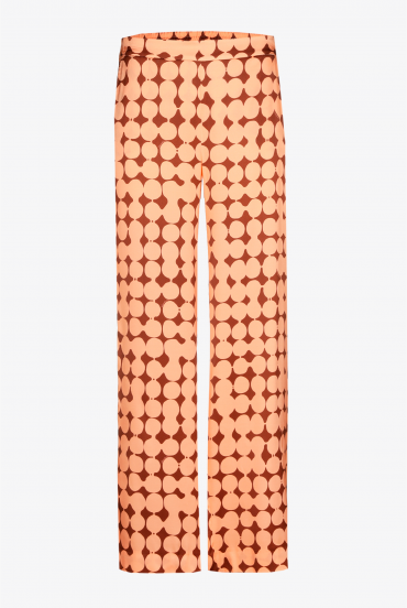 Pantalon avec motif à pois conçu en interne