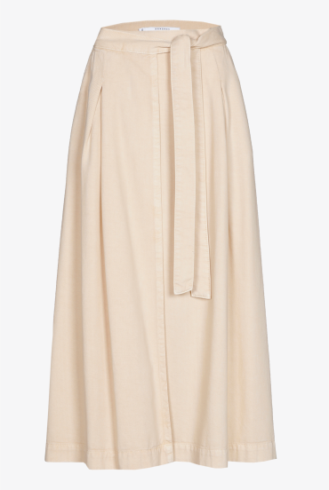 Jupe portefeuille d&eacute;contract&eacute;e avec ceinture