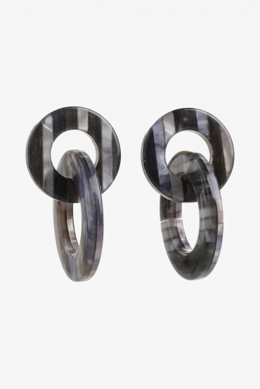 Oorbellen met ronde hanger