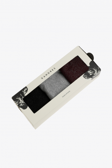 Giftset lurex sokjes