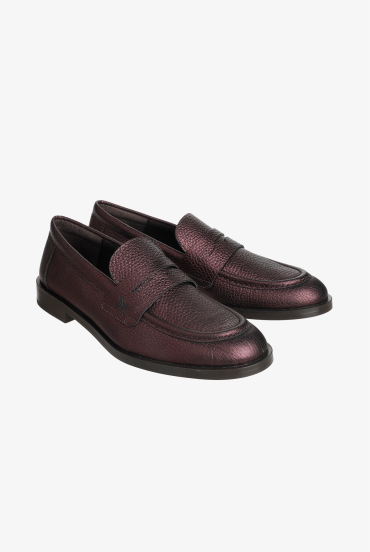 Lederen loafer