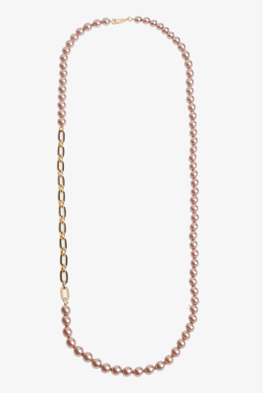 Mother of pearl necklace with a clasp