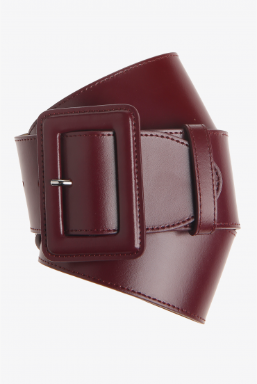 Large ceinture en cuir