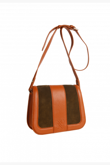 Leather shoulder bag