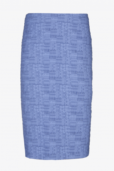 Blue pencil skirt