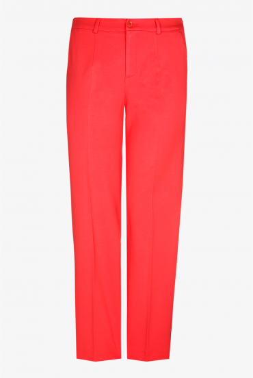 Wide trousers with elasticated waist
