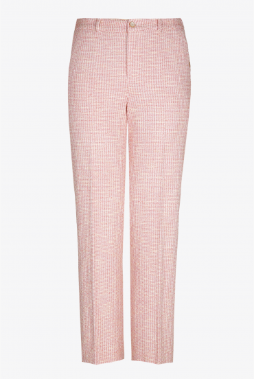 Trousers in luxurious bouclé fabric
