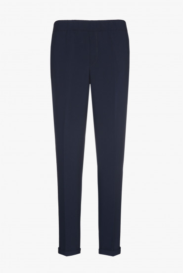 Smart navy-blue trousers