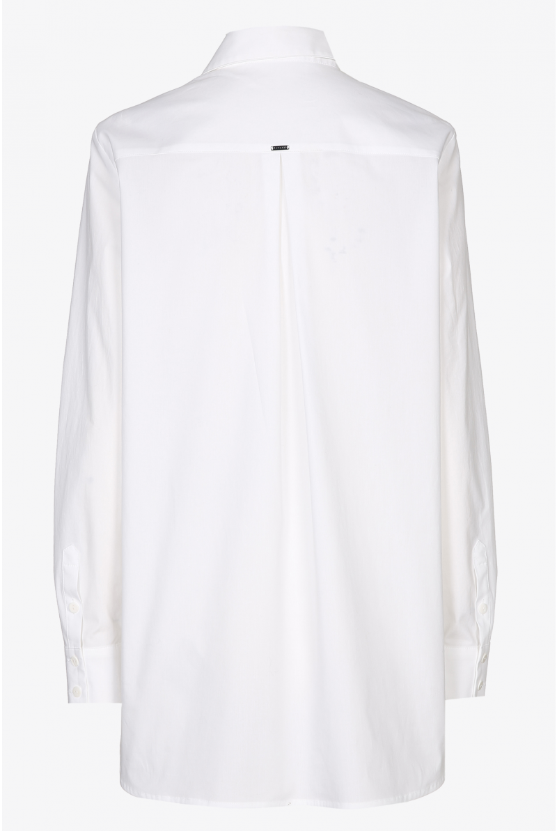 Blouse in partially organic cotton