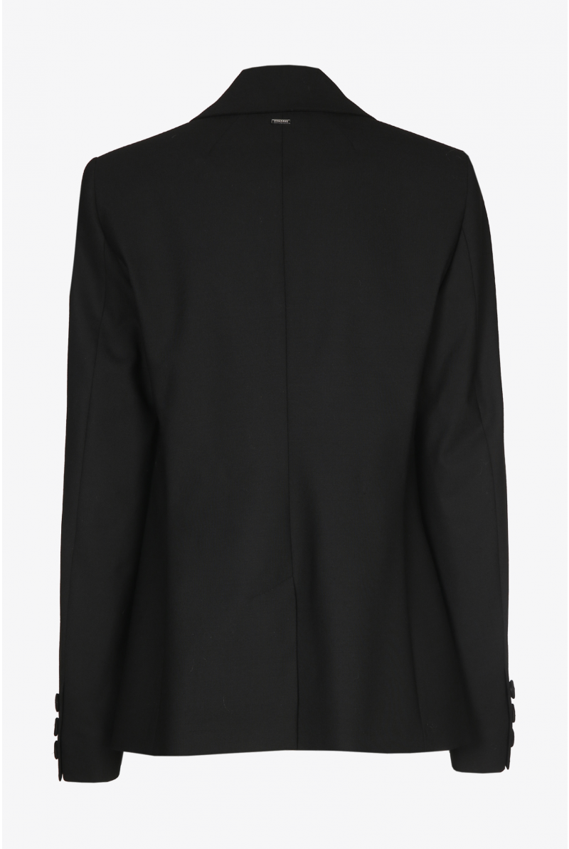 Blazer with lapel collar