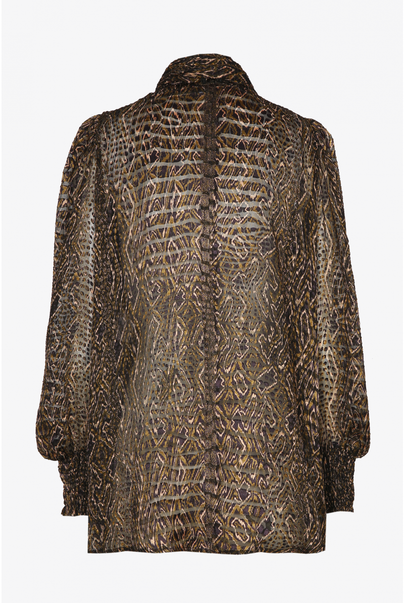 Blouse avec fronces