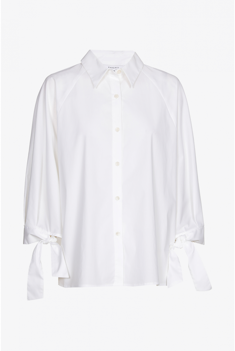 Oversized blouse met raglanmouw