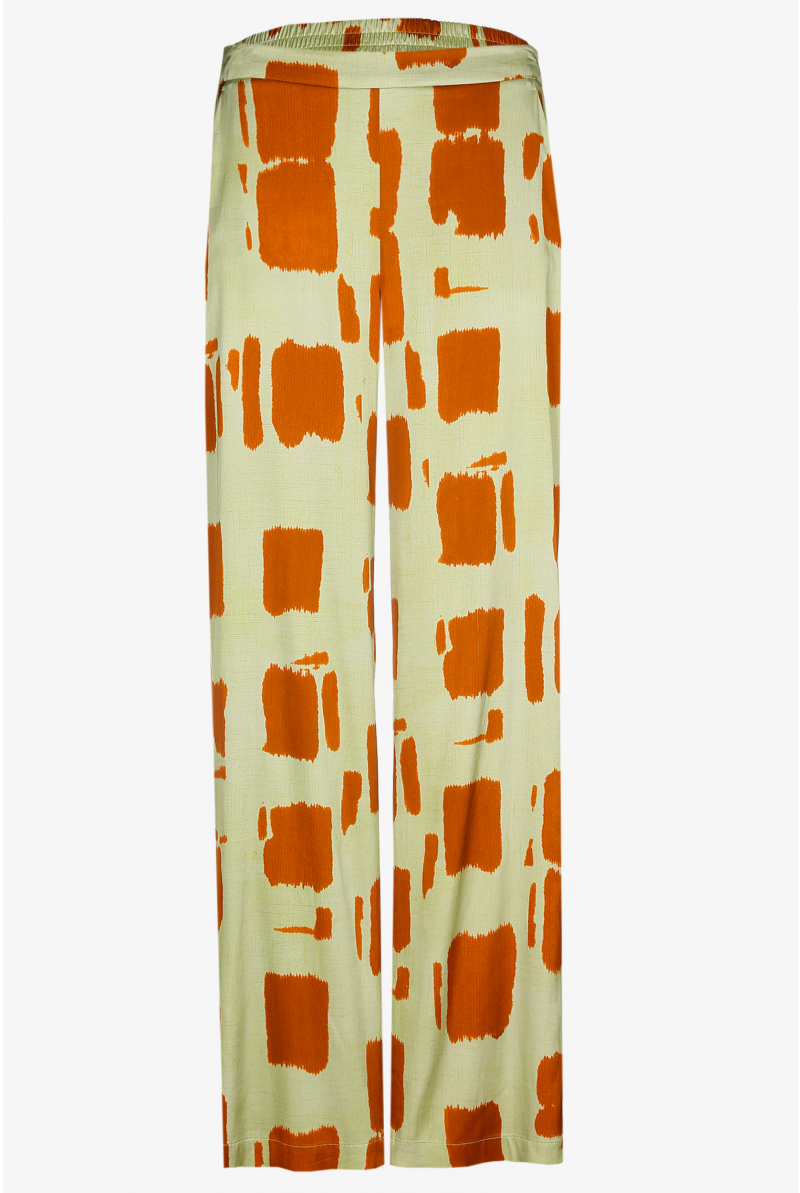 Pantalon à motif blockprint