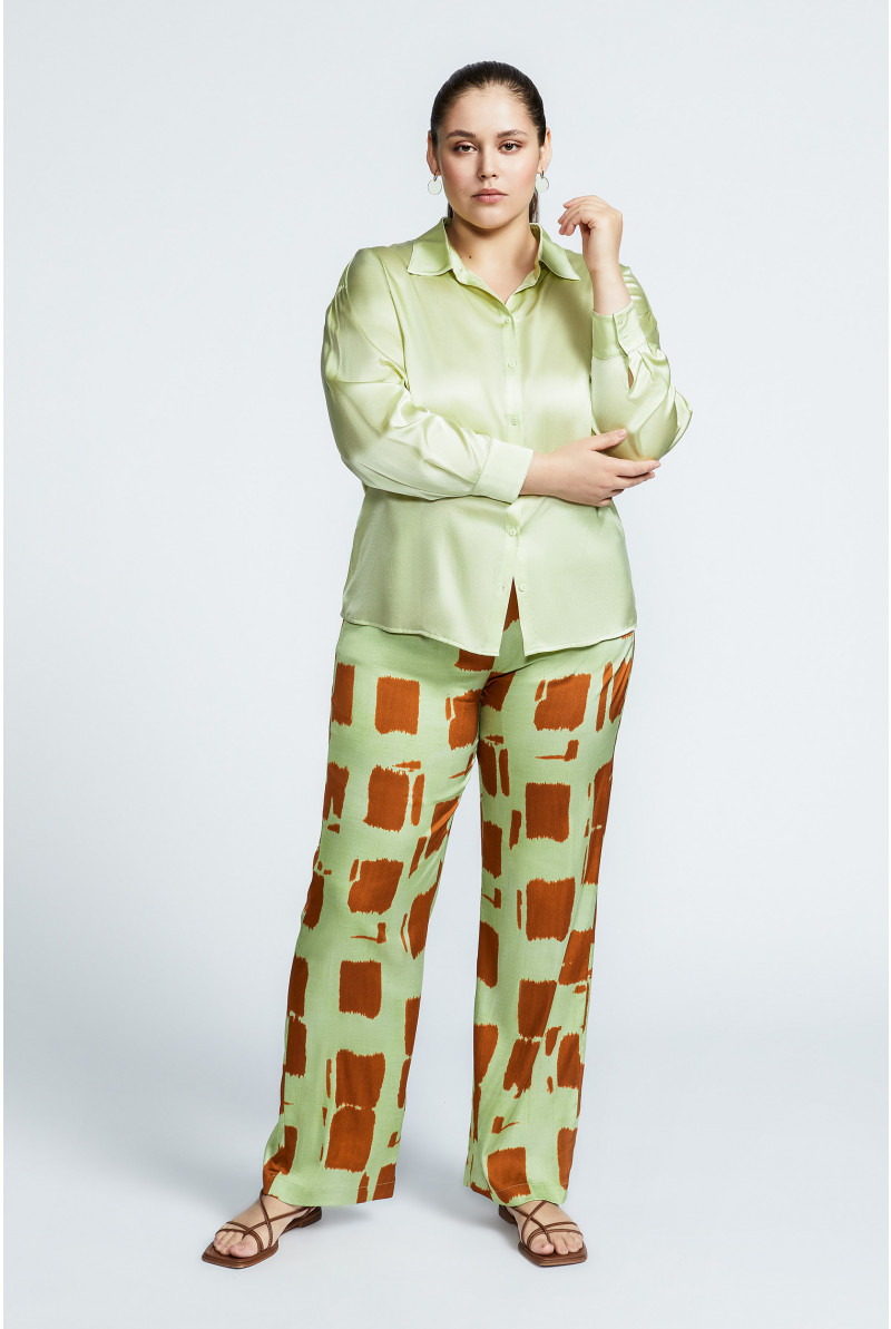 Pantalon à motif blockprint