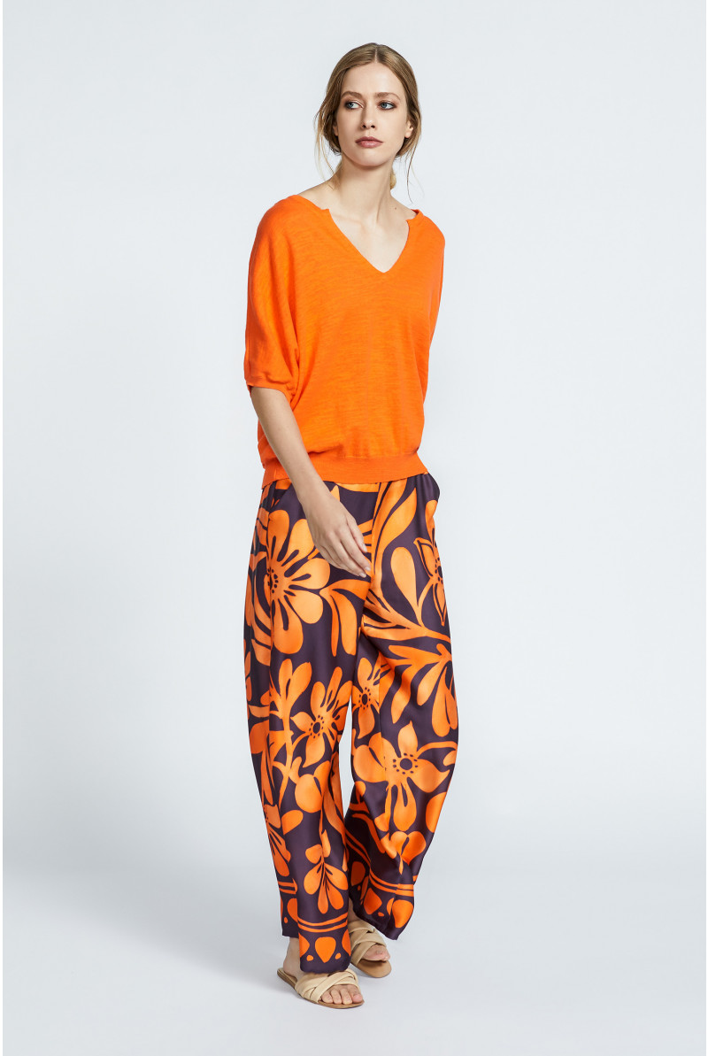 Pantalon à jambes larges