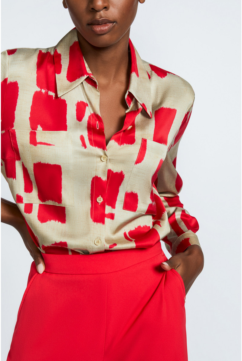 Blouse à motif blockprint