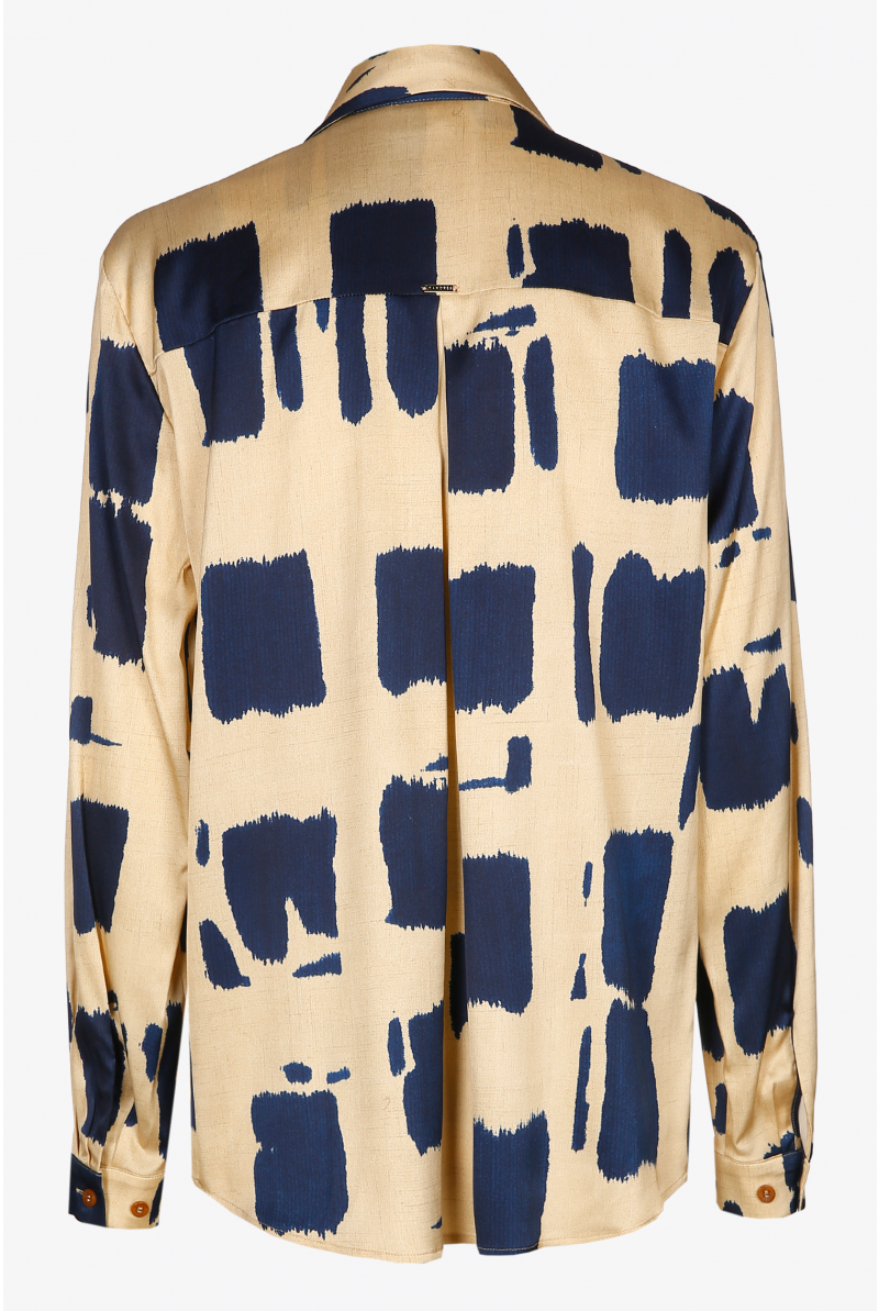 Blouse à motif blockprint