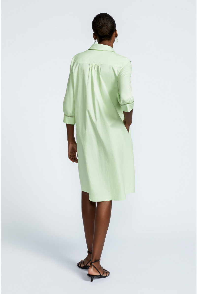 Half-length shirt dress