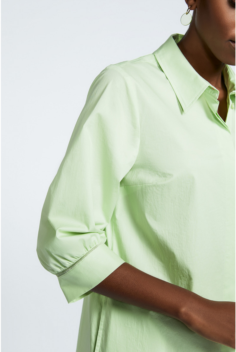 Half-length shirt dress
