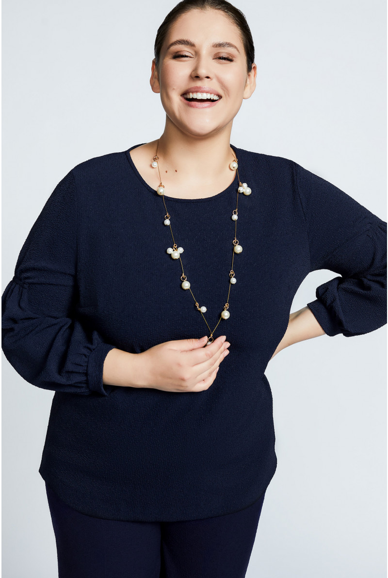 Blouse à encolure ronde