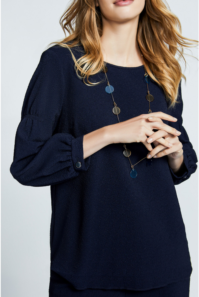 Blouse à encolure ronde