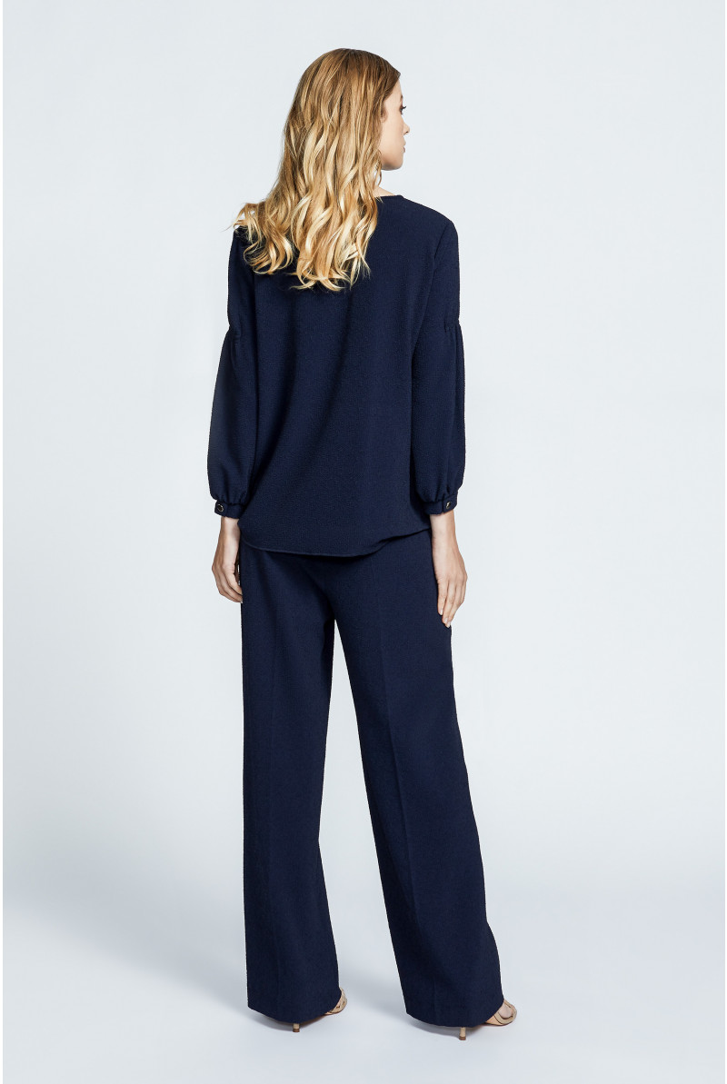 Blouse à encolure ronde