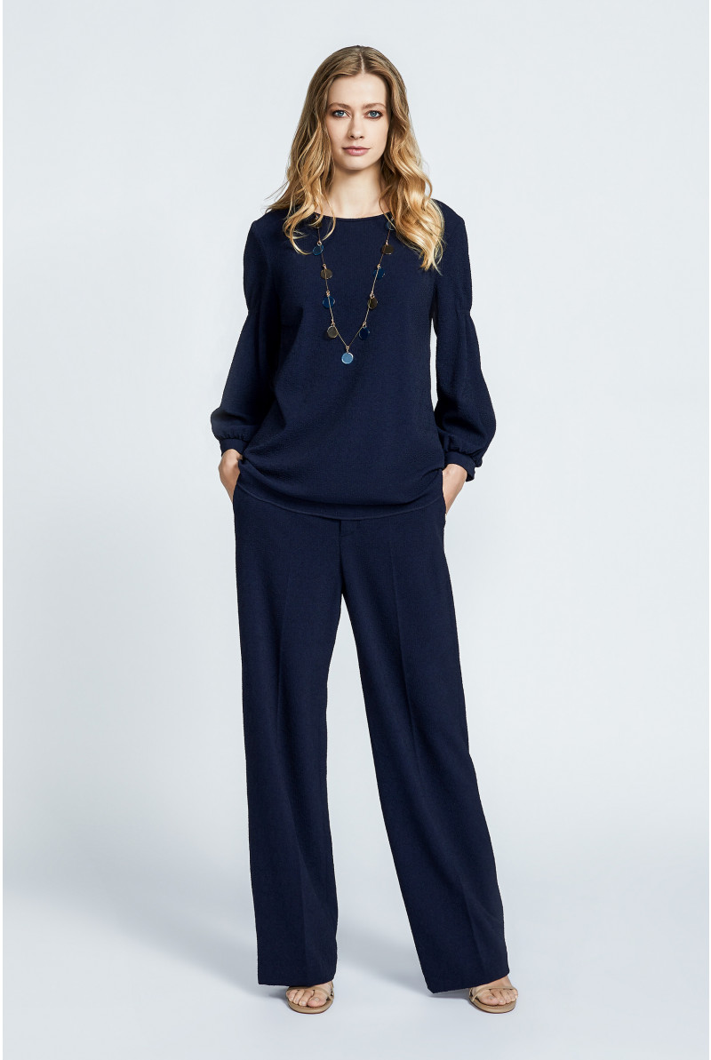 Blouse à encolure ronde