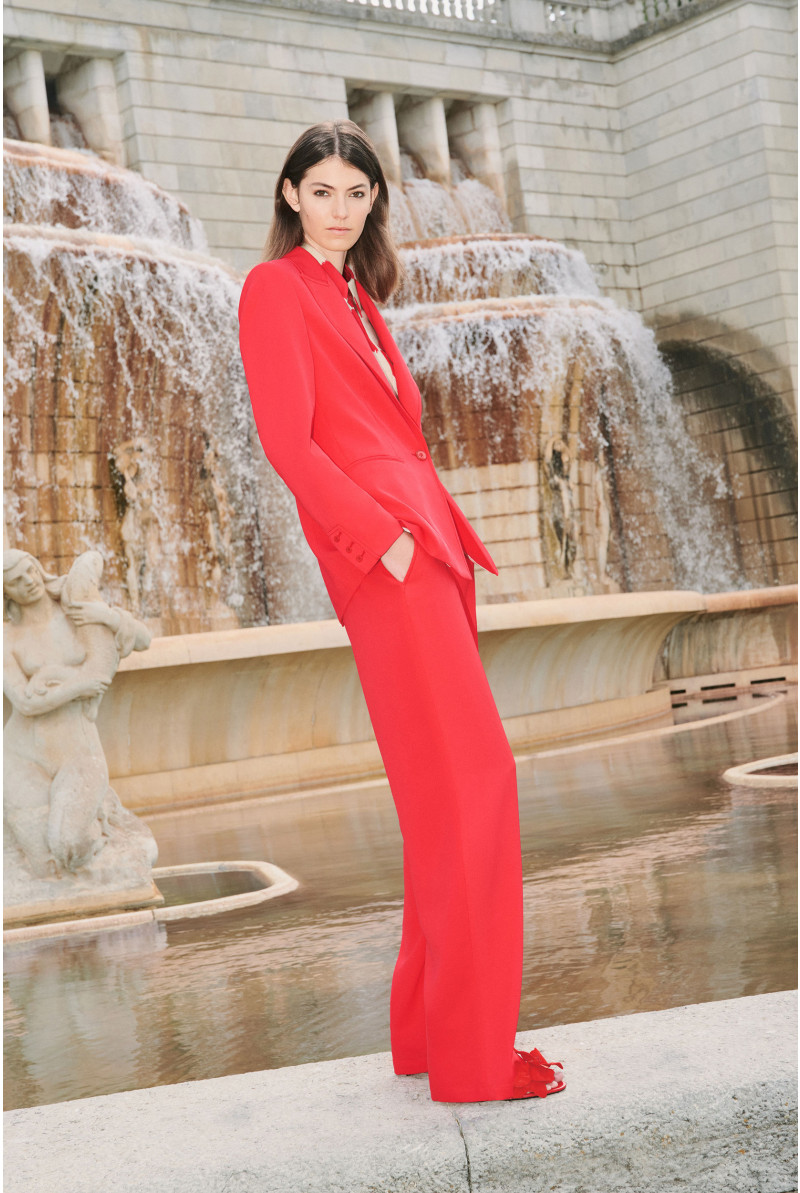 Straight blazer with pockets