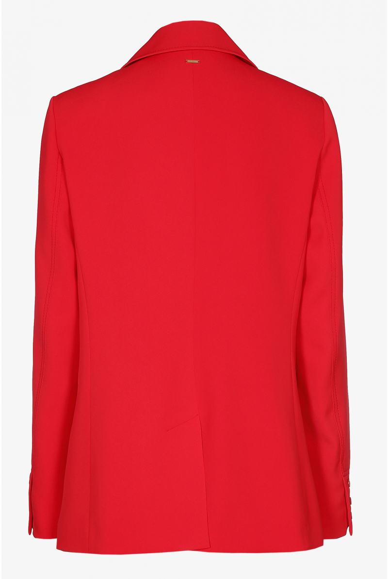 Straight blazer with pockets