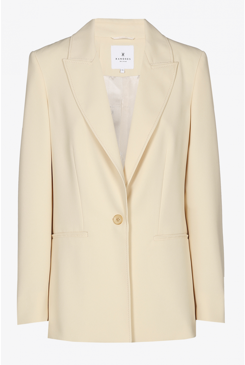 Straight blazer with pockets