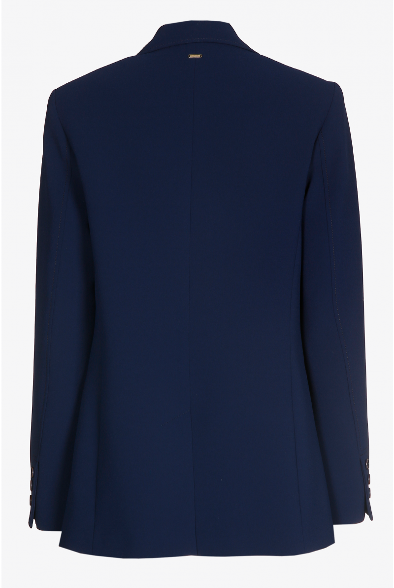 Straight blazer with pockets