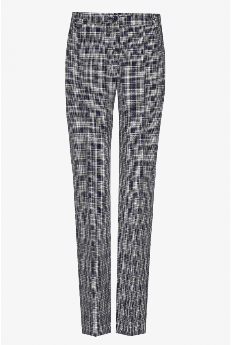 Pantalon à jambes étroites arborant un pli marqué