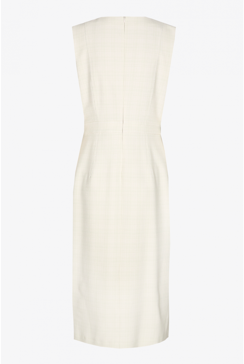 Asymmetrical dress with slit