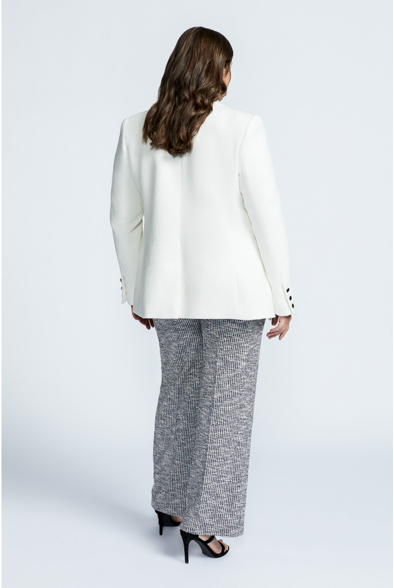 Blazer with double row of buttons