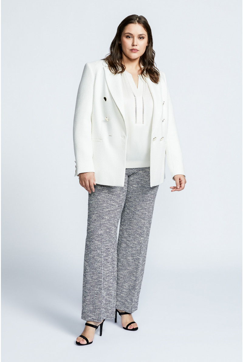Blazer with double row of buttons