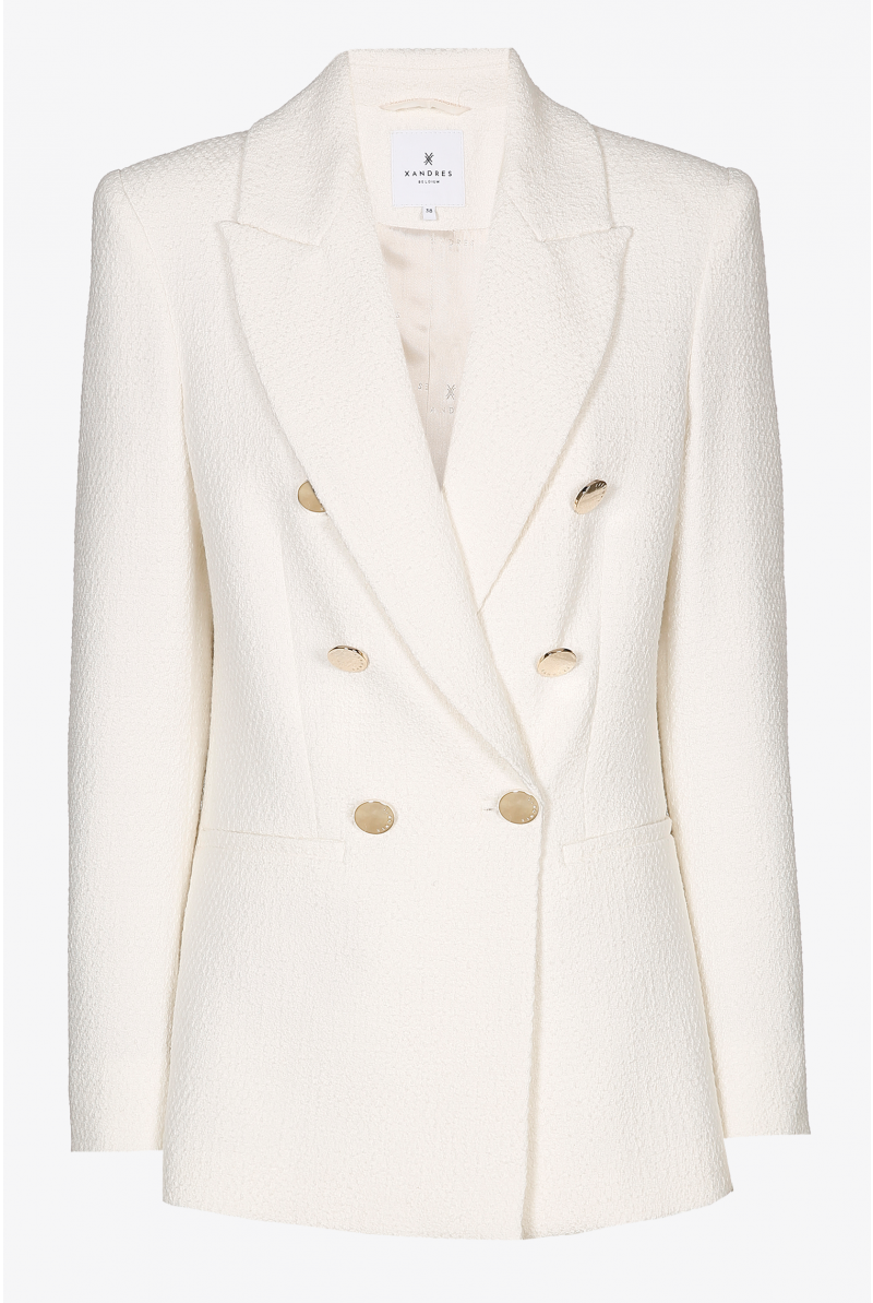 Blazer with double row of buttons