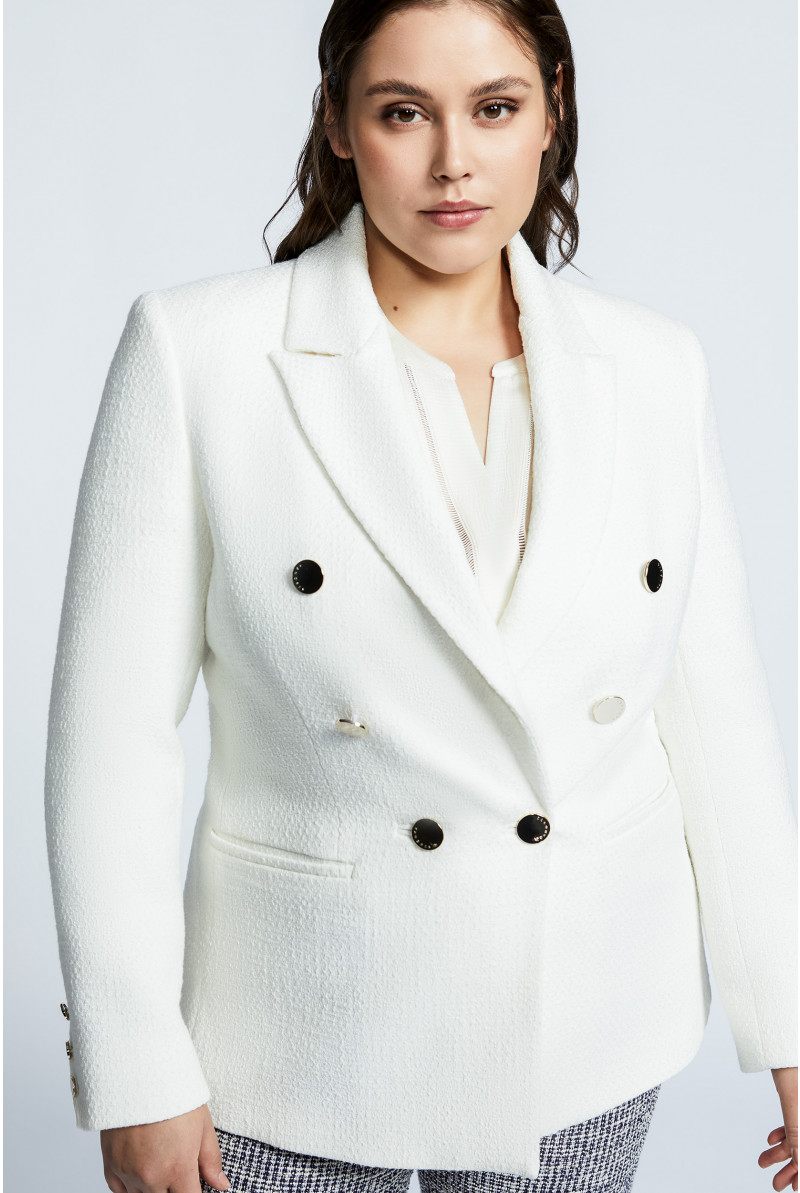 Blazer with double row of buttons