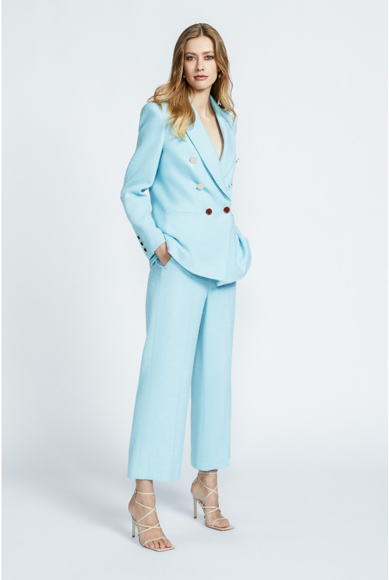 Pantalon en bouclé