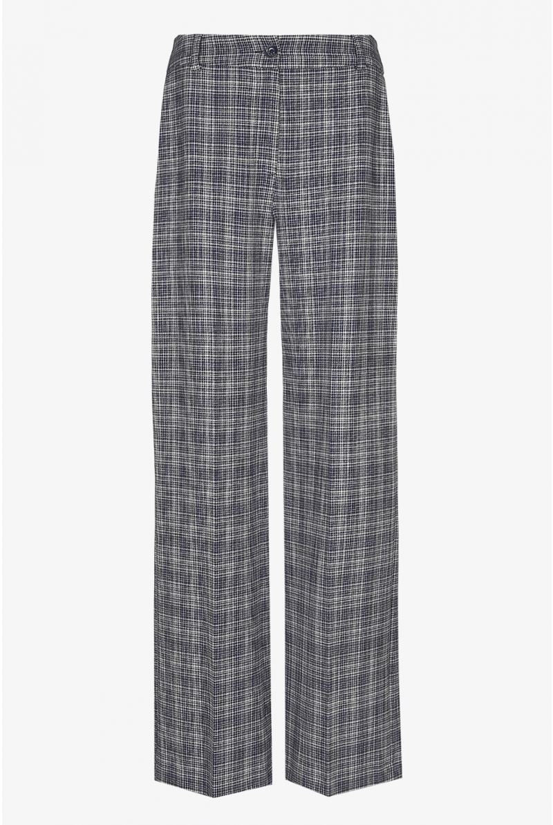 Pantalon à jambes droites arborant un pli marqué