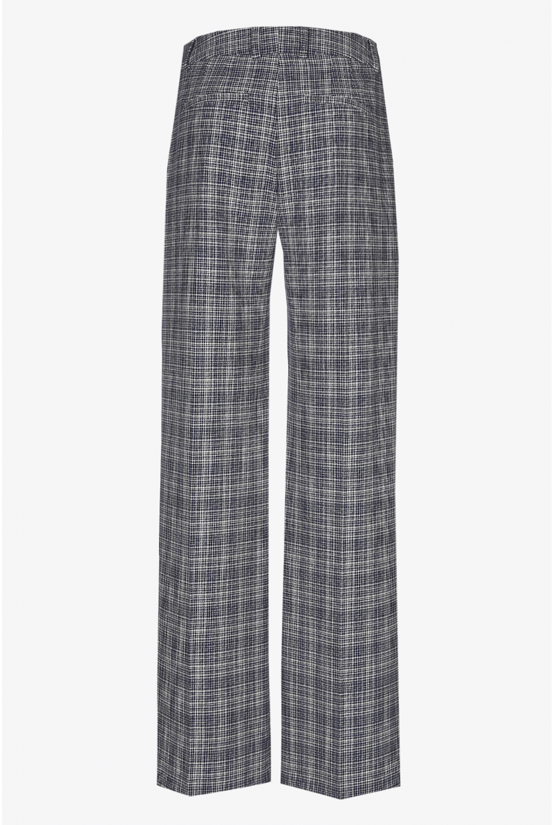 Pantalon à jambes droites arborant un pli marqué
