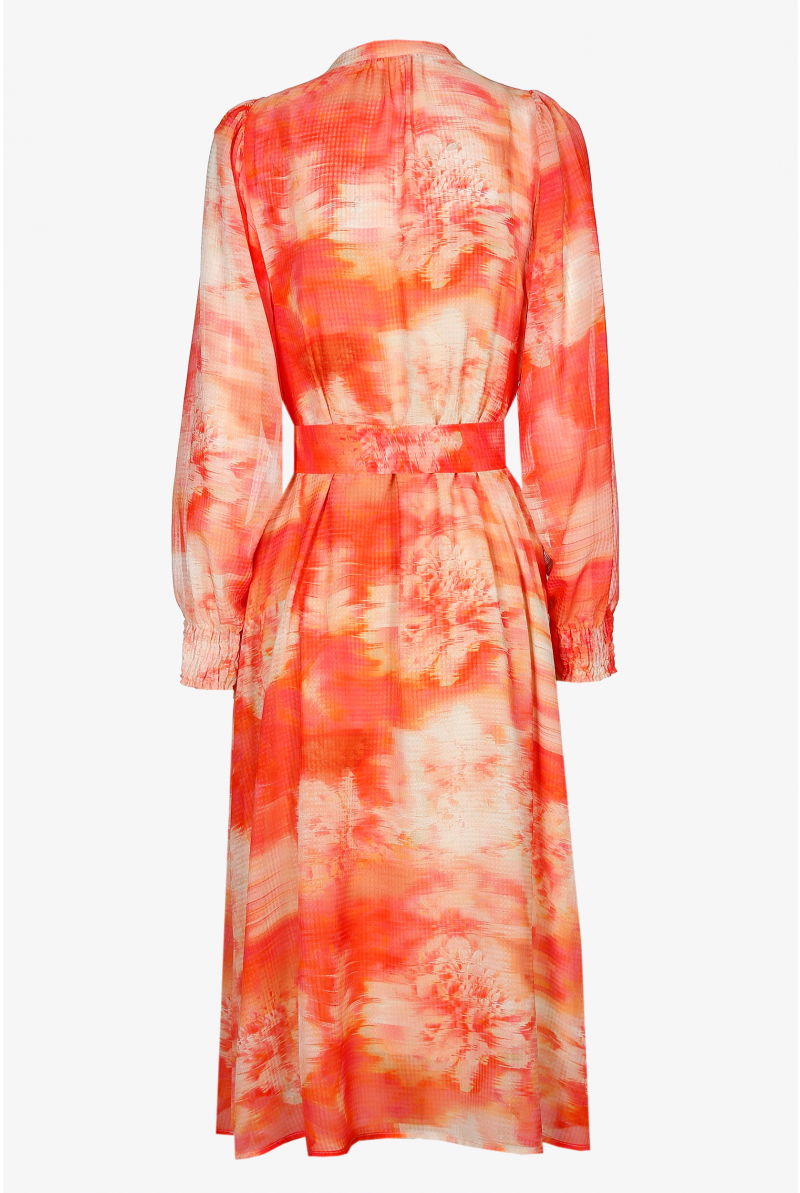 Summery dress with graphic print