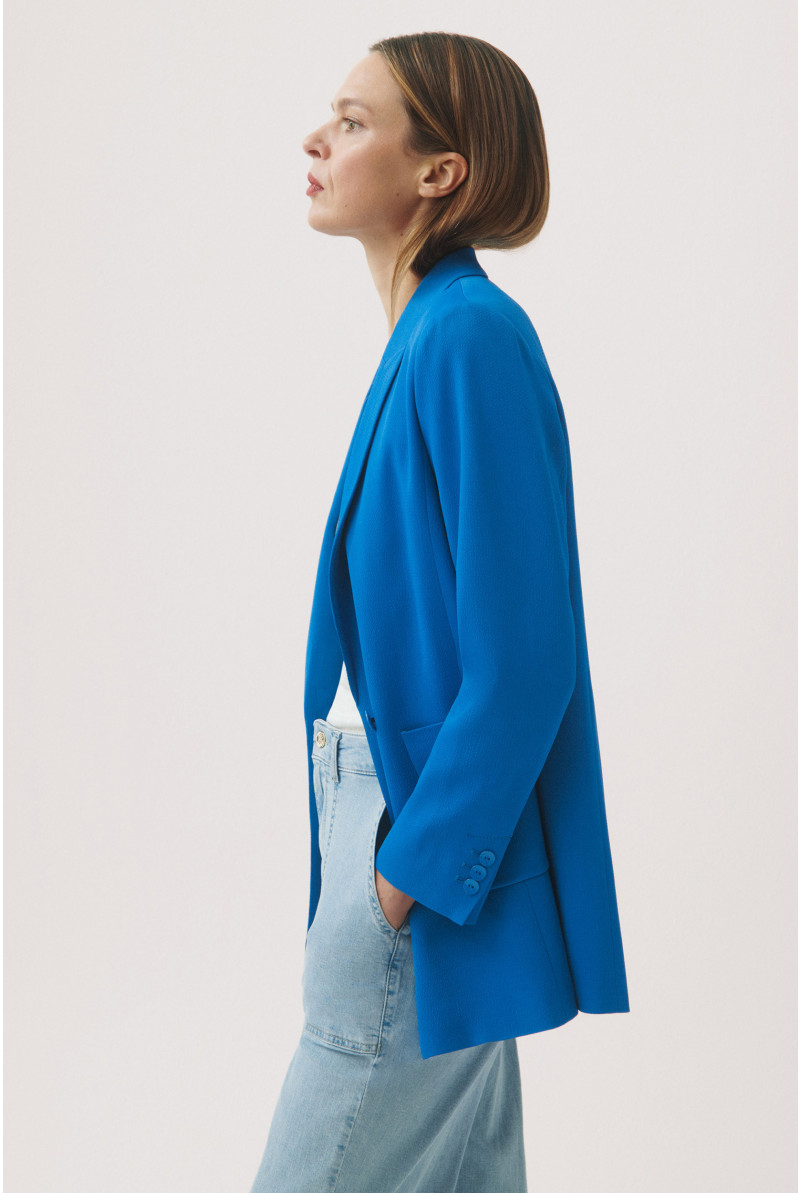 Blazer in bubble viscose