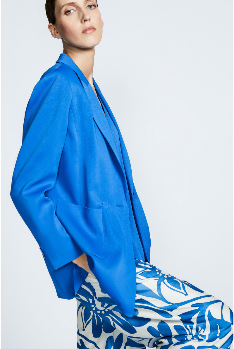 Blazer in bubble viscose