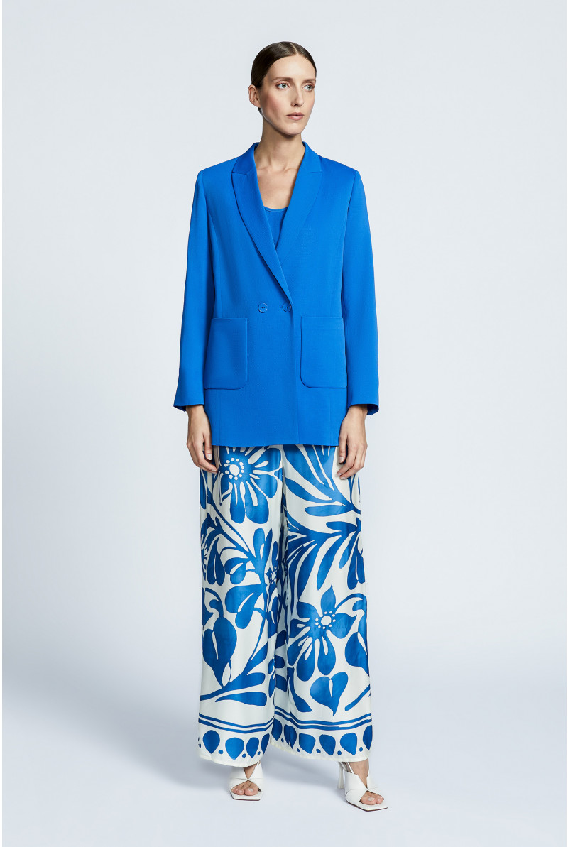 Blazer in bubble viscose