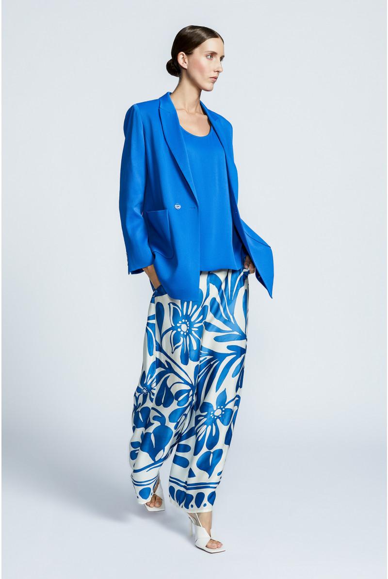 Blazer in bubble viscose